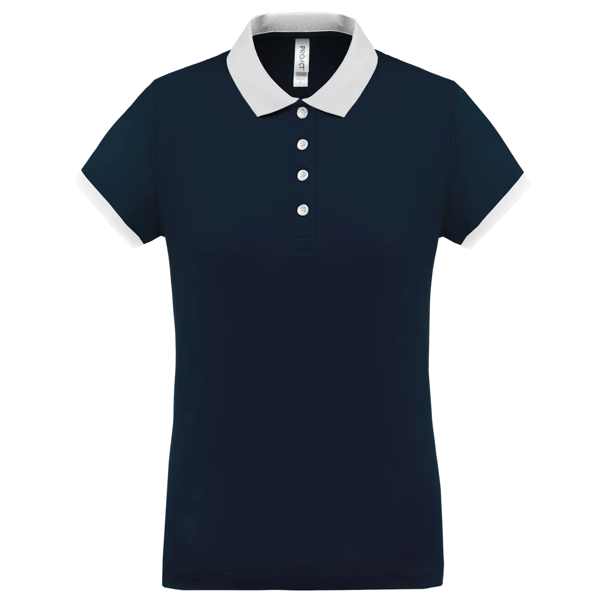 Dames-sportpolo Sporty Navy / White