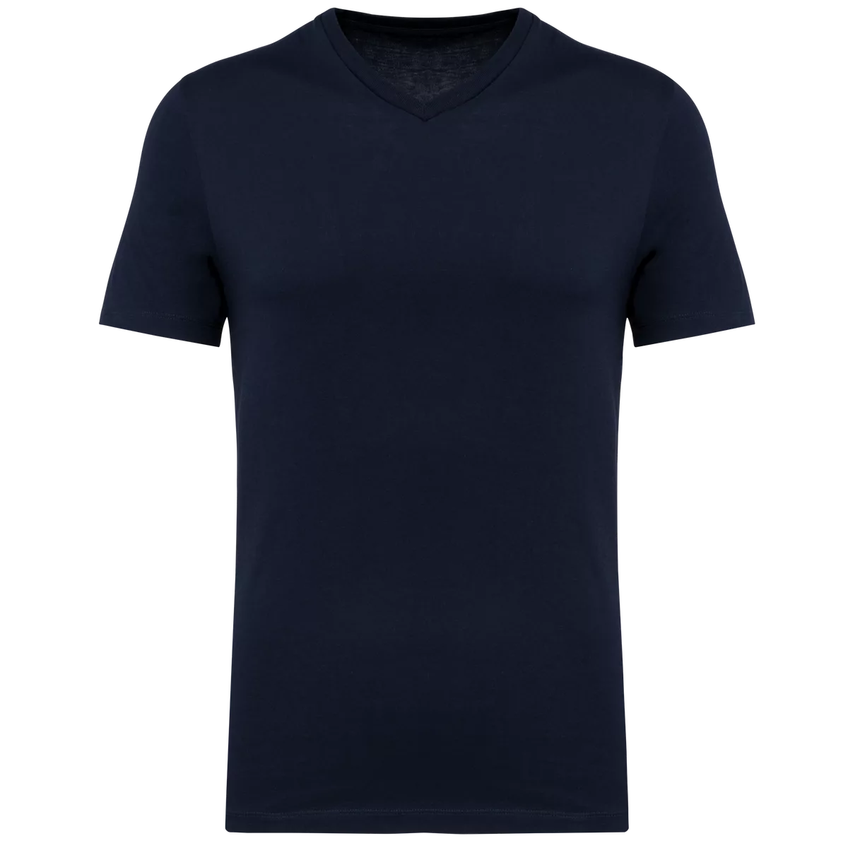 Supima® heren-T-shirt V-hals korte mouwen Deep Navy