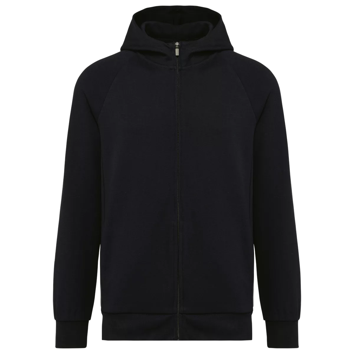 Herenjasje met rits en capuchon Black