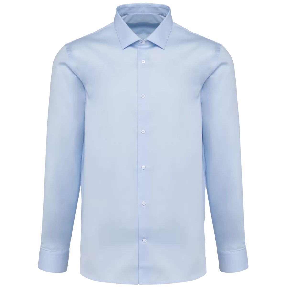 Herenoverhemd van twill met lange mouwen Essential Light Blue