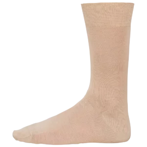 Herensokken van fil d’Écosse katoenjersey Beige