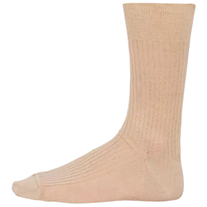 Herensokken 4×2 ribboord katoen fil d’Écosse Beige