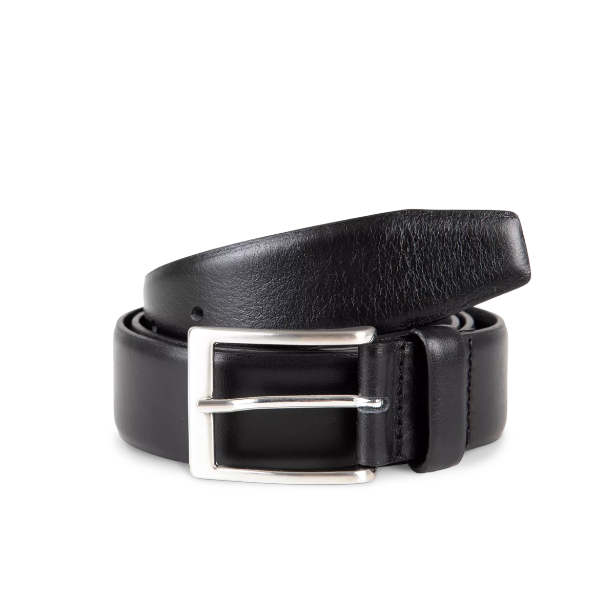Lederen herenriem Black