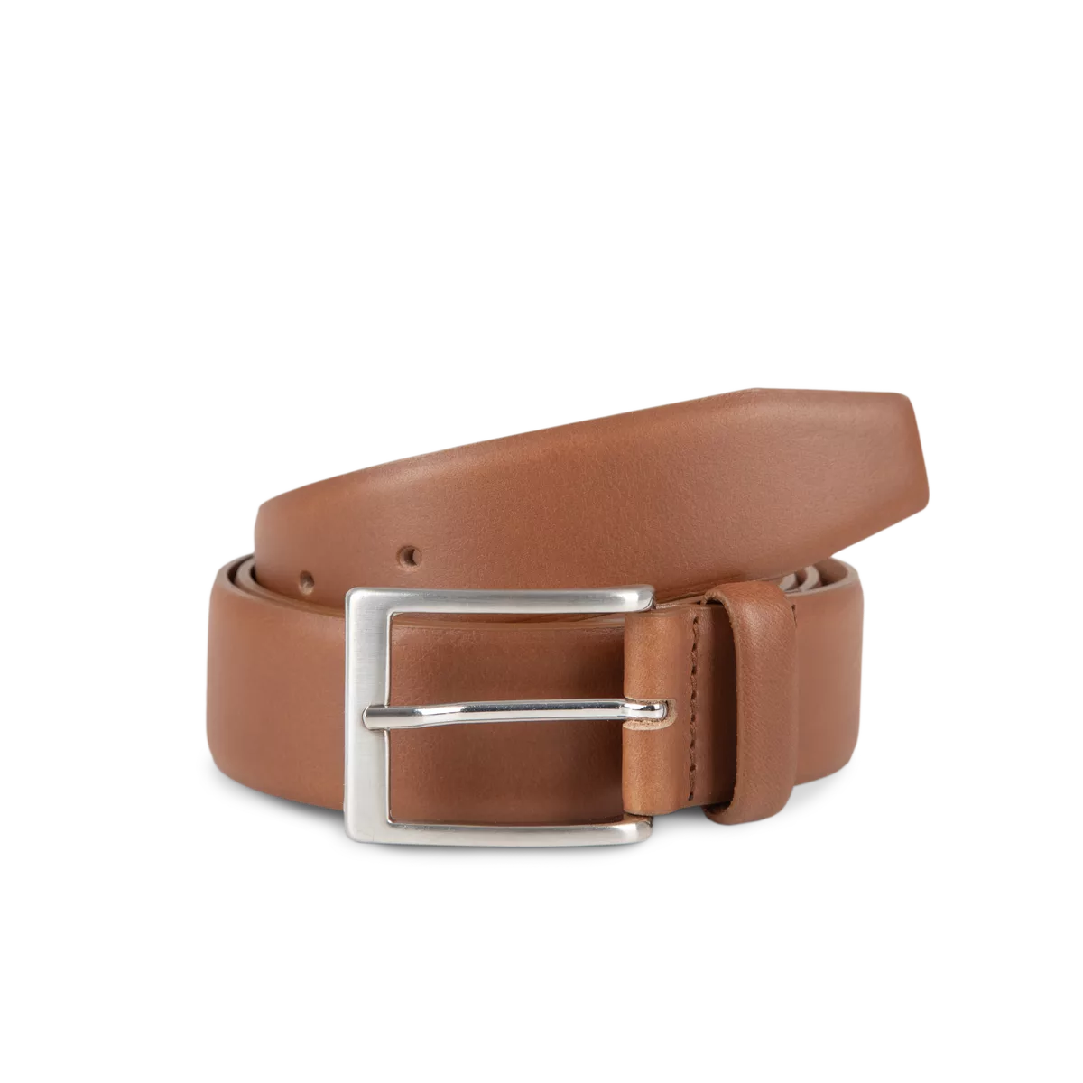Lederen herenriem Burnt Brown