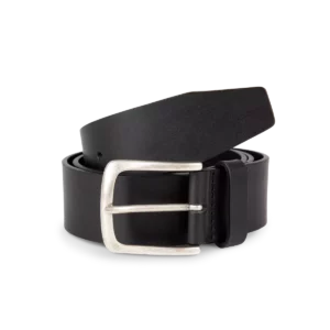 Vintage lederen herenriem Black