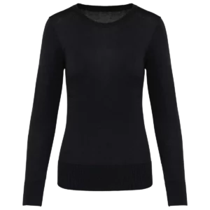 Supima® damestrui ronde hals Black