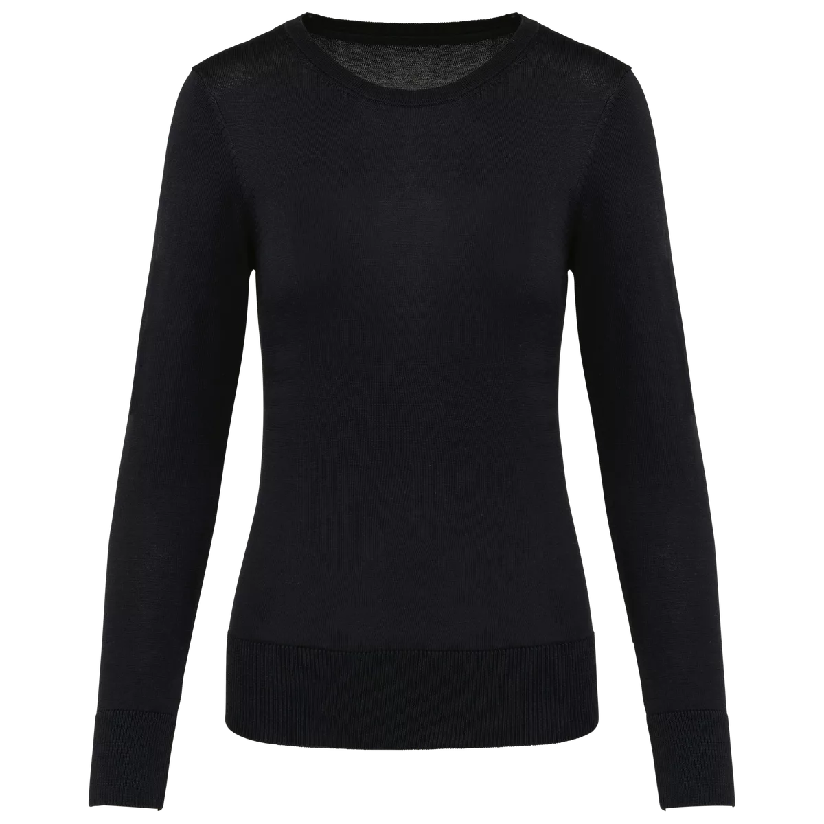 Supima® damestrui ronde hals Black