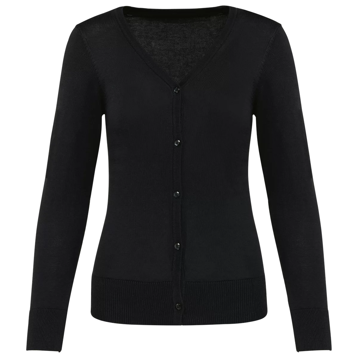 Dames Supima® cardigan Black
