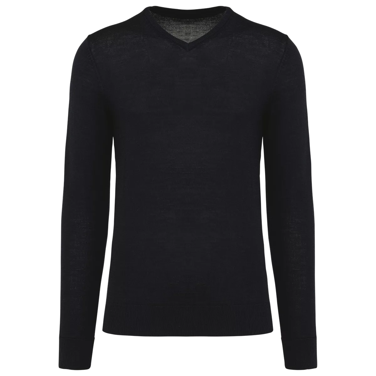 Merinotrui V-hals heren Black