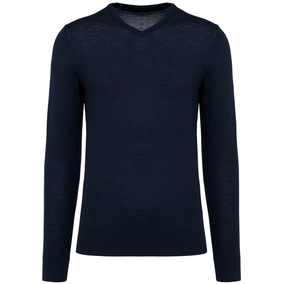 Merinotrui V-hals heren Deep Navy