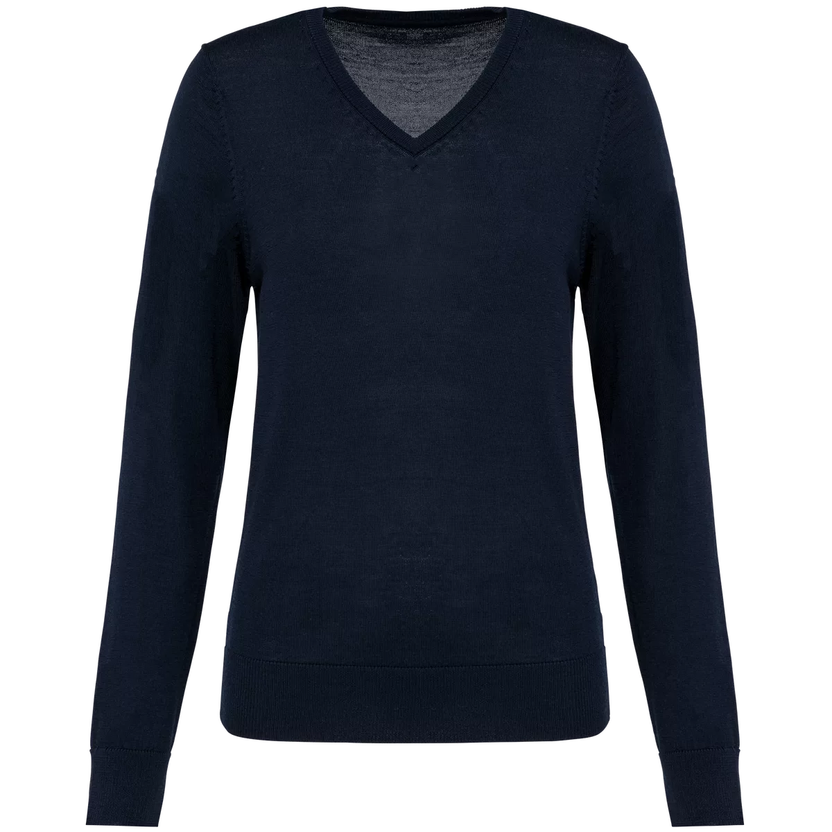 Merinotrui V-hals dames Deep Navy