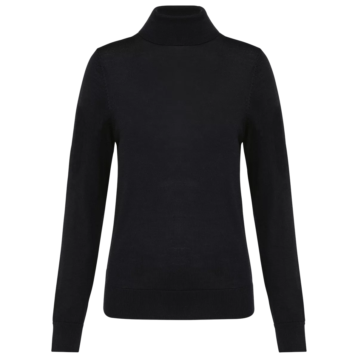 Merinotrui rolkraag dames Black