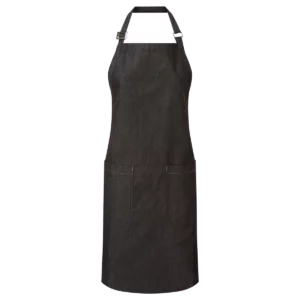 Schort in biologisch fairtradedenim Black Denim