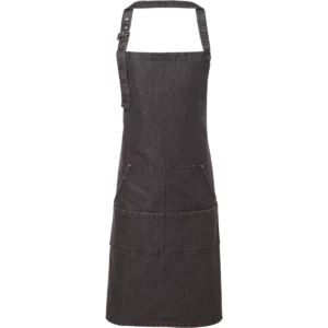 Halterschort met bovenstuk “Denim” Black Denim