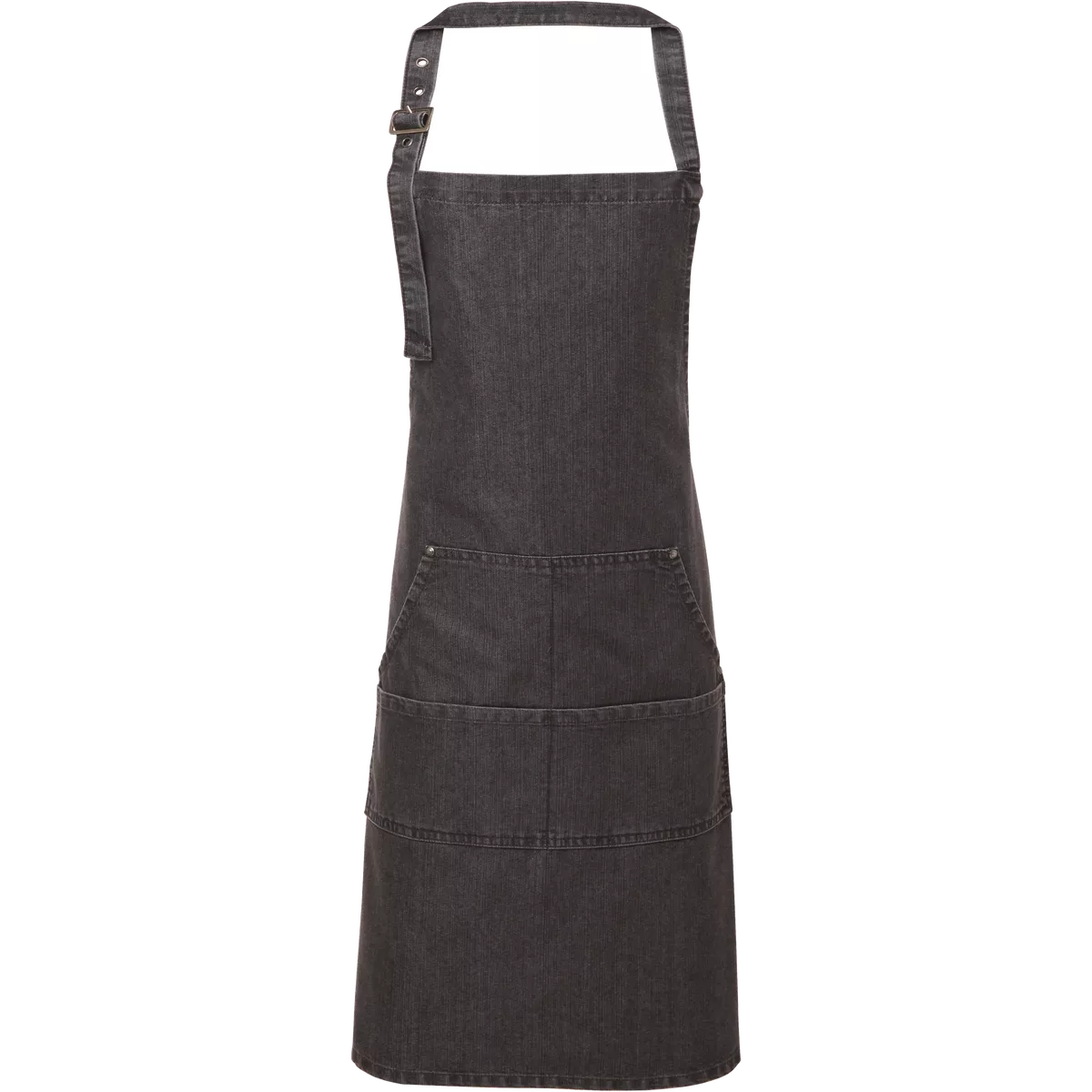 Halterschort met bovenstuk “Denim” Black Denim