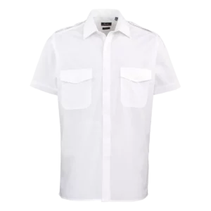Pilot Short Sleeved Shirt White