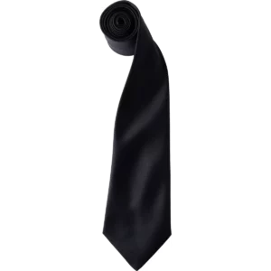 Satijnen stropdas Black