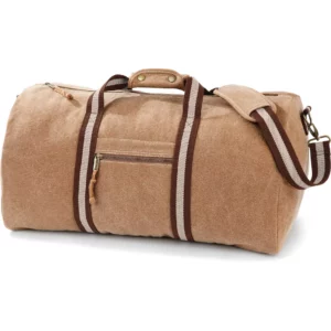 Vintage canvas weekendtas Sahara