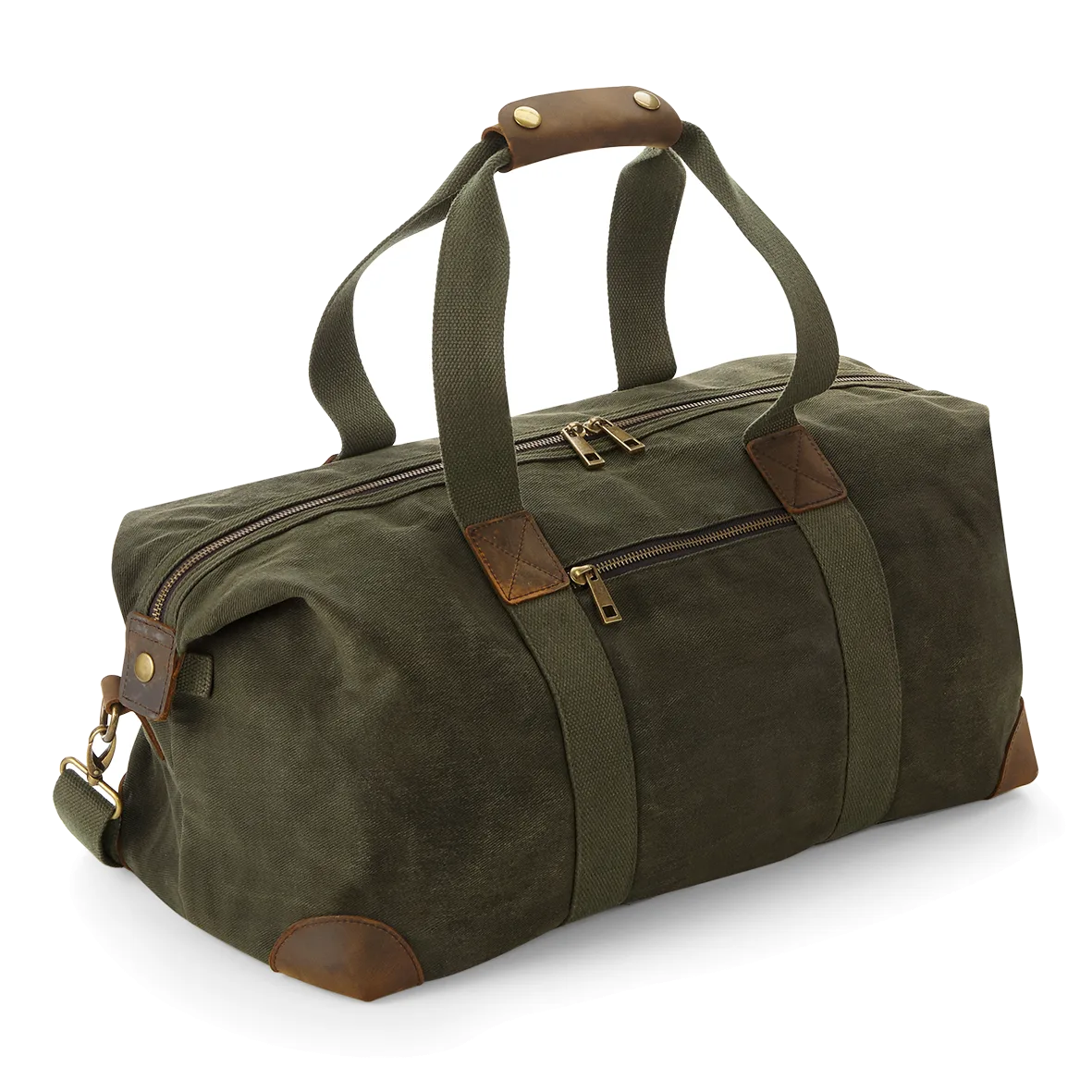 Vintage canvas reistas Olive green