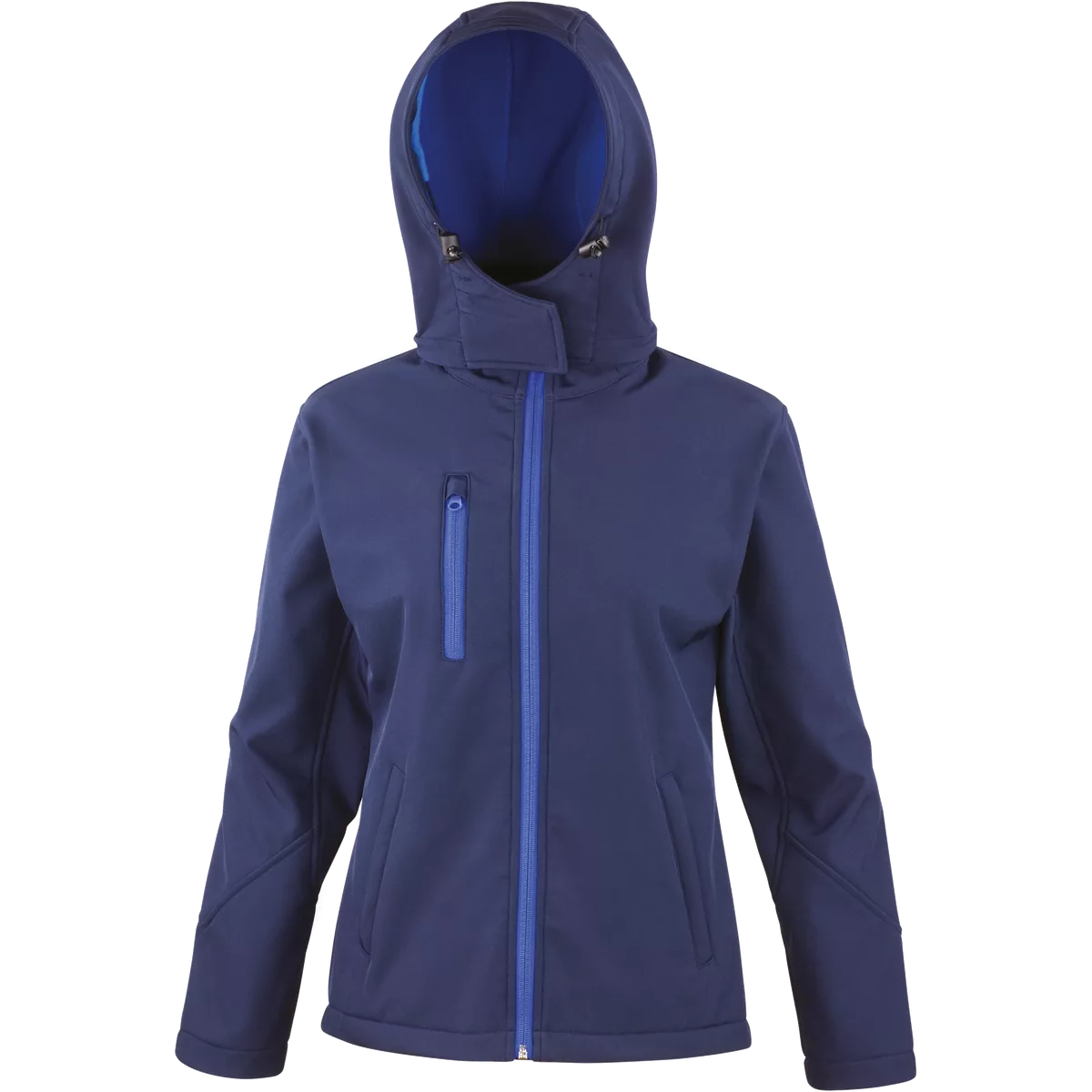Core Ladies Tx Performance Hooded Soft Shell Jacket Navy / Royal