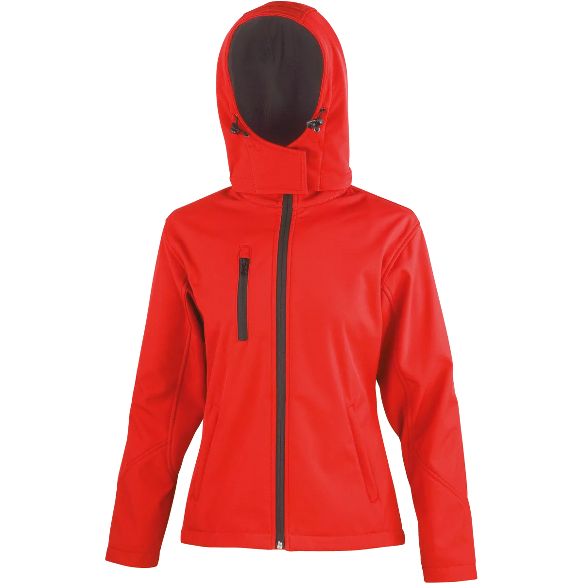 Core Ladies Tx Performance Hooded Soft Shell Jacket Red / Black