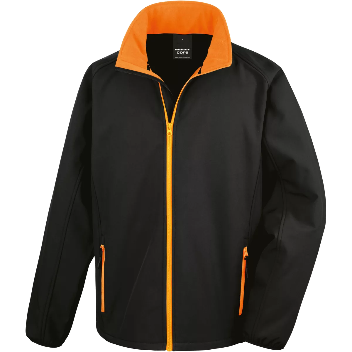 Core Printable Soft Shell Black / Orange