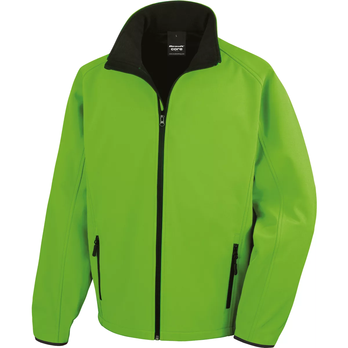 Core Printable Soft Shell Vivid Green / Black