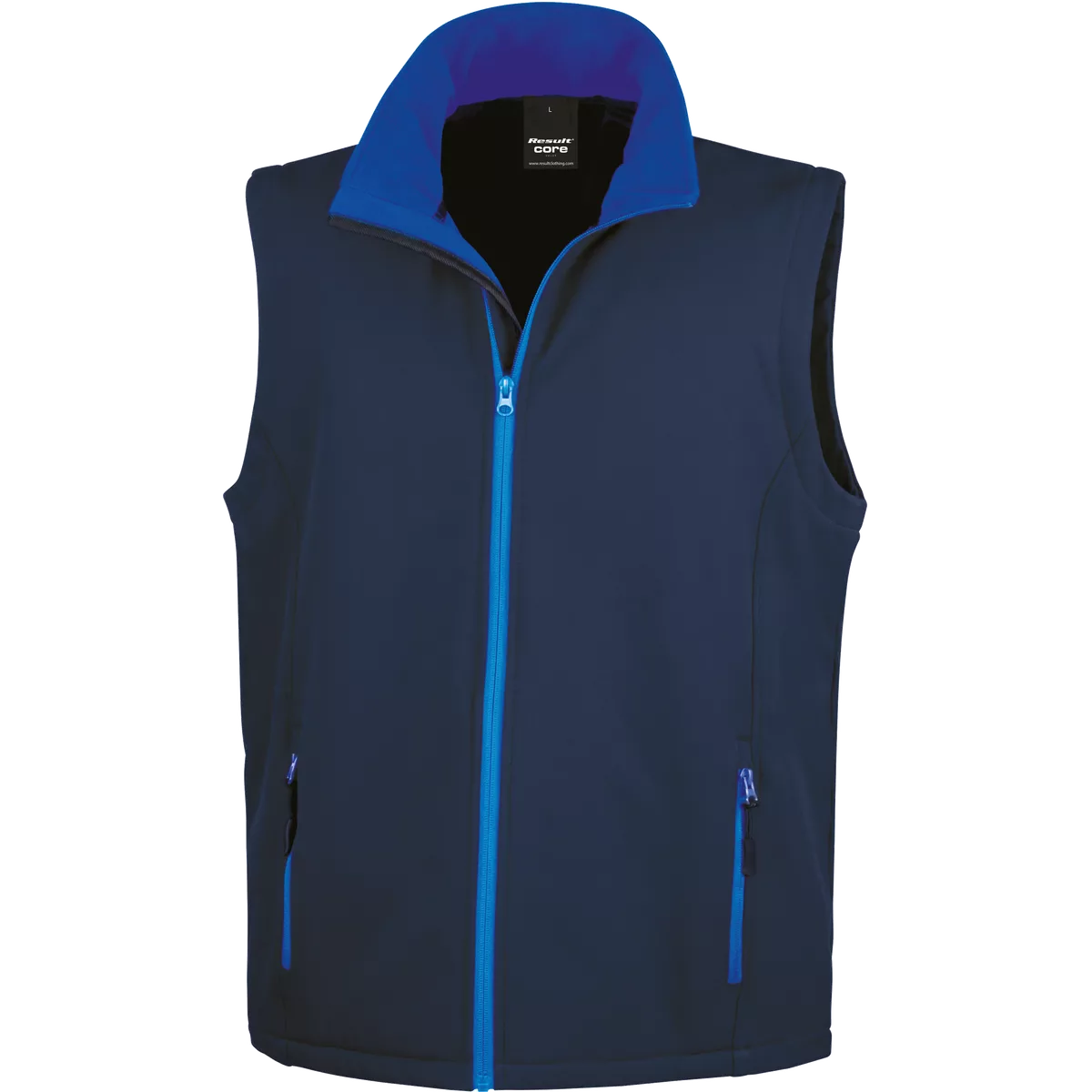 Core Printable Softshell Bodywarmer Navy / Royal
