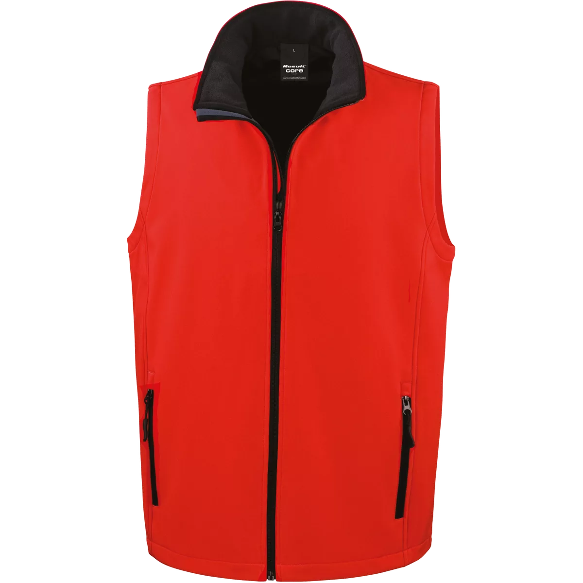 Core Printable Softshell Bodywarmer Red / Black