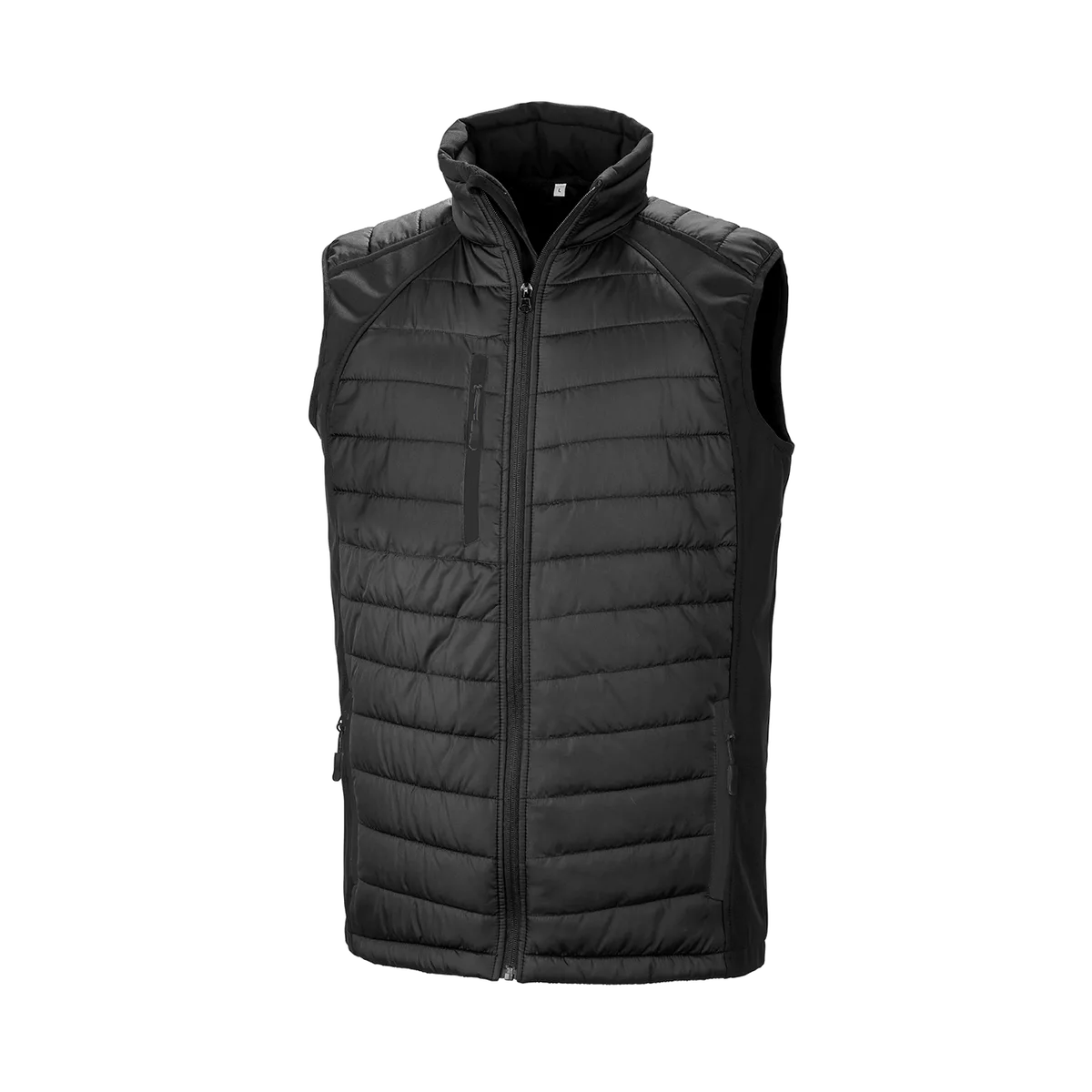 Black compass gewatteerde softshell bodywarmer Black/Black