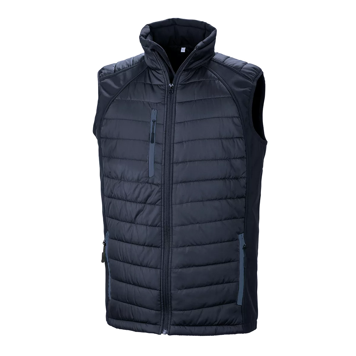 Black compass gewatteerde softshell bodywarmer Navy / Navy