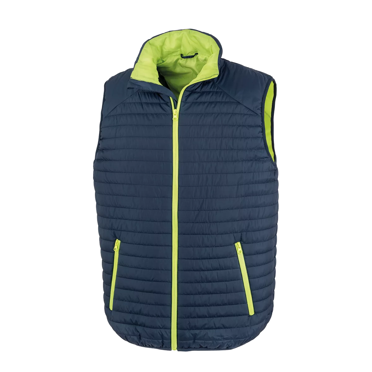 Bodywarmer Thermoquilt Navy / Lime