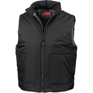 Met fleece gevoerde bodywarmer Black