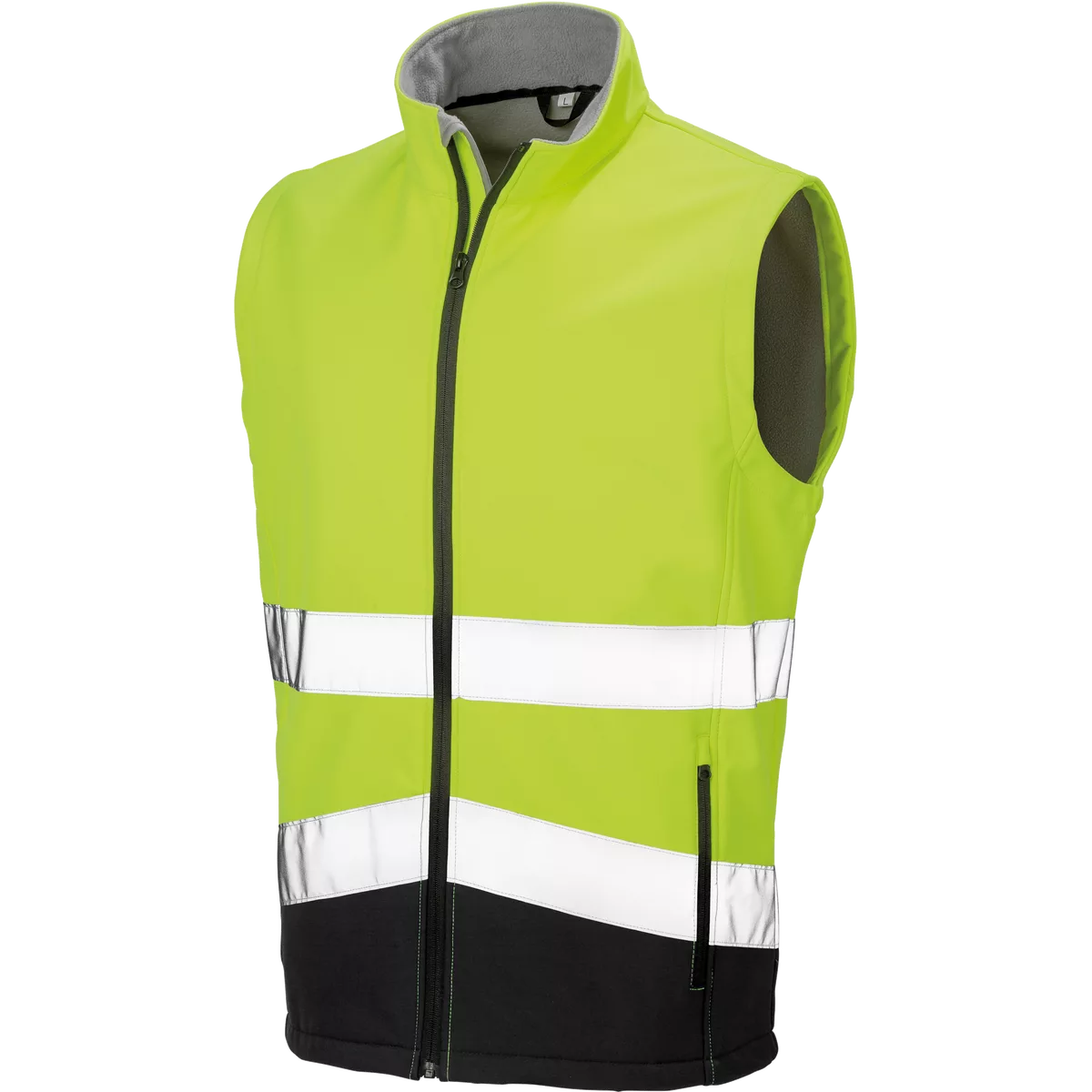 Hi-vis softshellgilet Fluorescent Yellow / Black