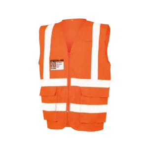 Veiligheidshesje van mesh Fluorescent Orange