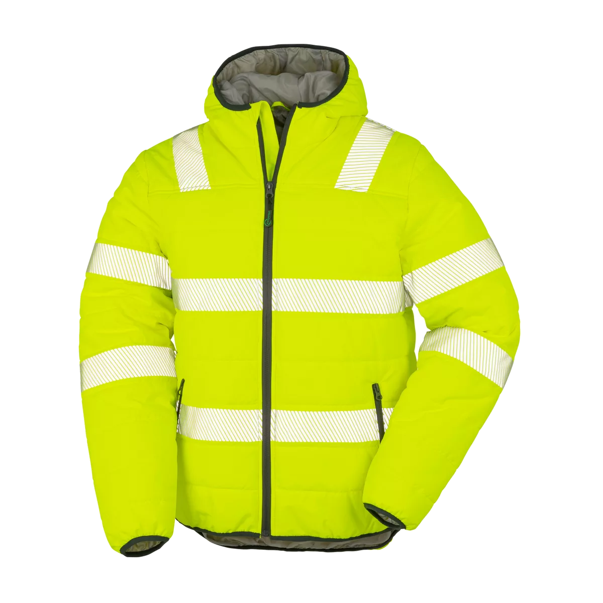 Gerecycled gewatteerd jack ripstop Fluorescent Yellow