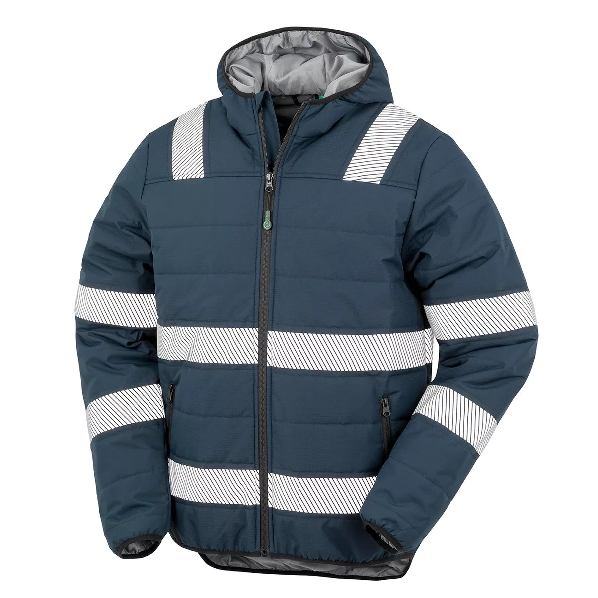 Gerecycled gewatteerd jack ripstop Navy