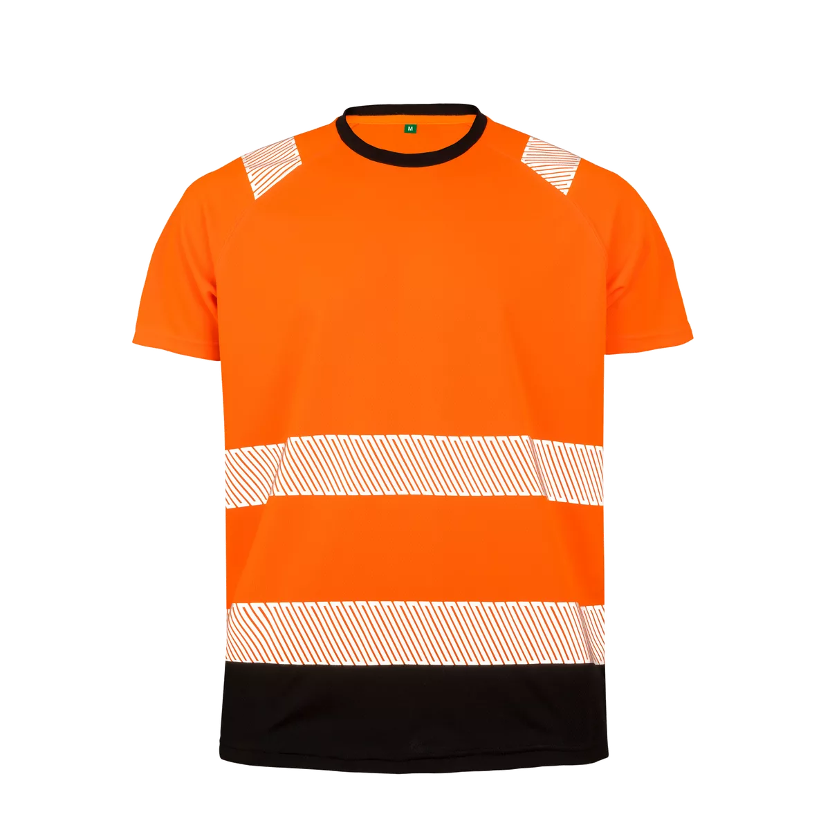 Gerecycled veiligheids-T-shirt Orange / Black
