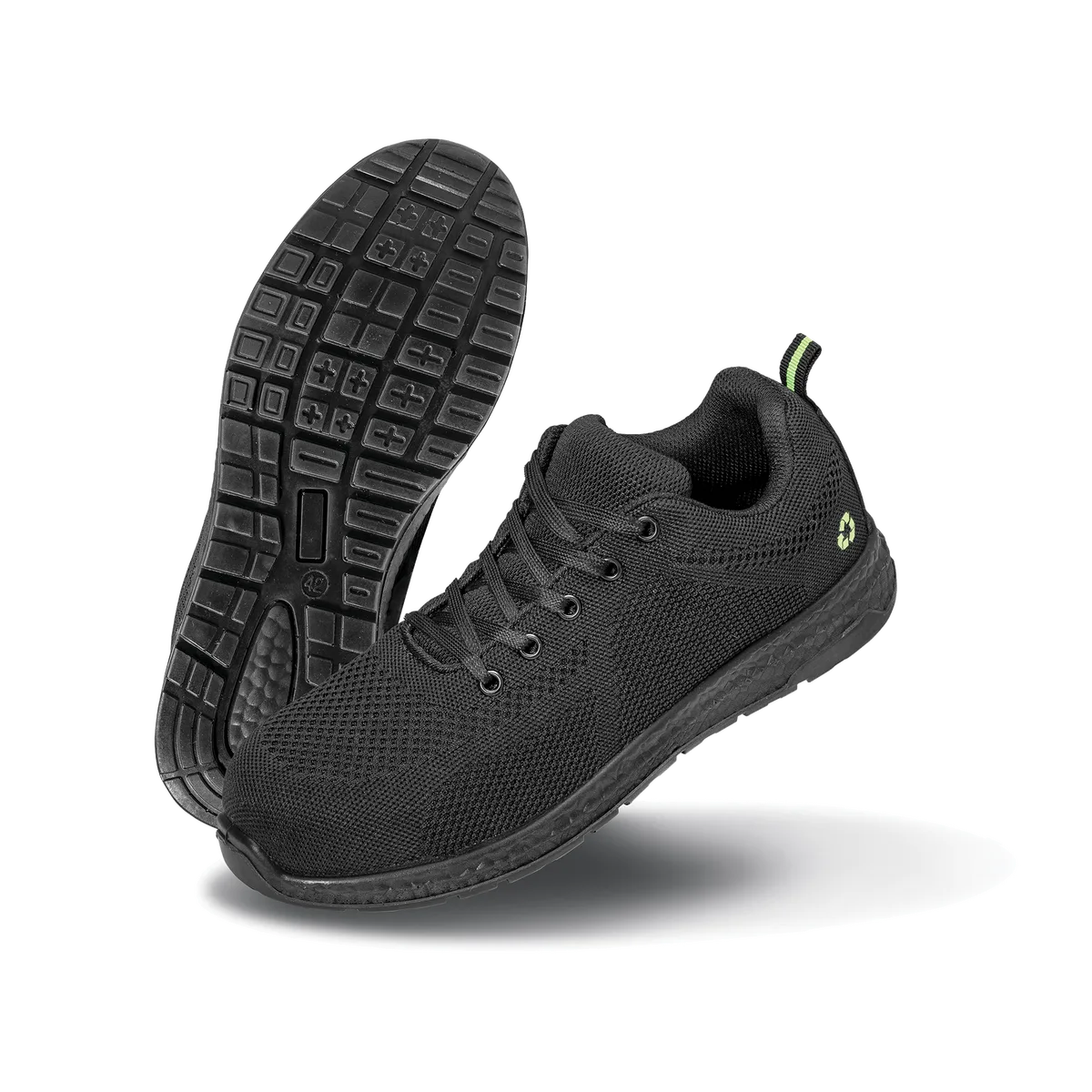 Gerecyclede veiligheidssneaker Black