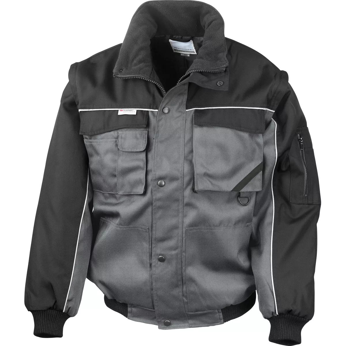 Jack met afneembare mouwen Grey / Black