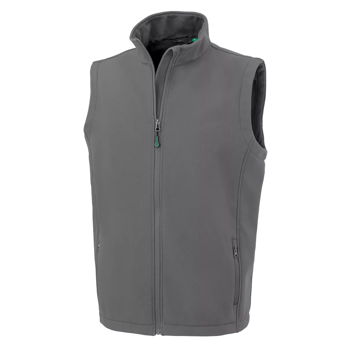 Gerecycleerde heren softshell-bodywarmer Grey