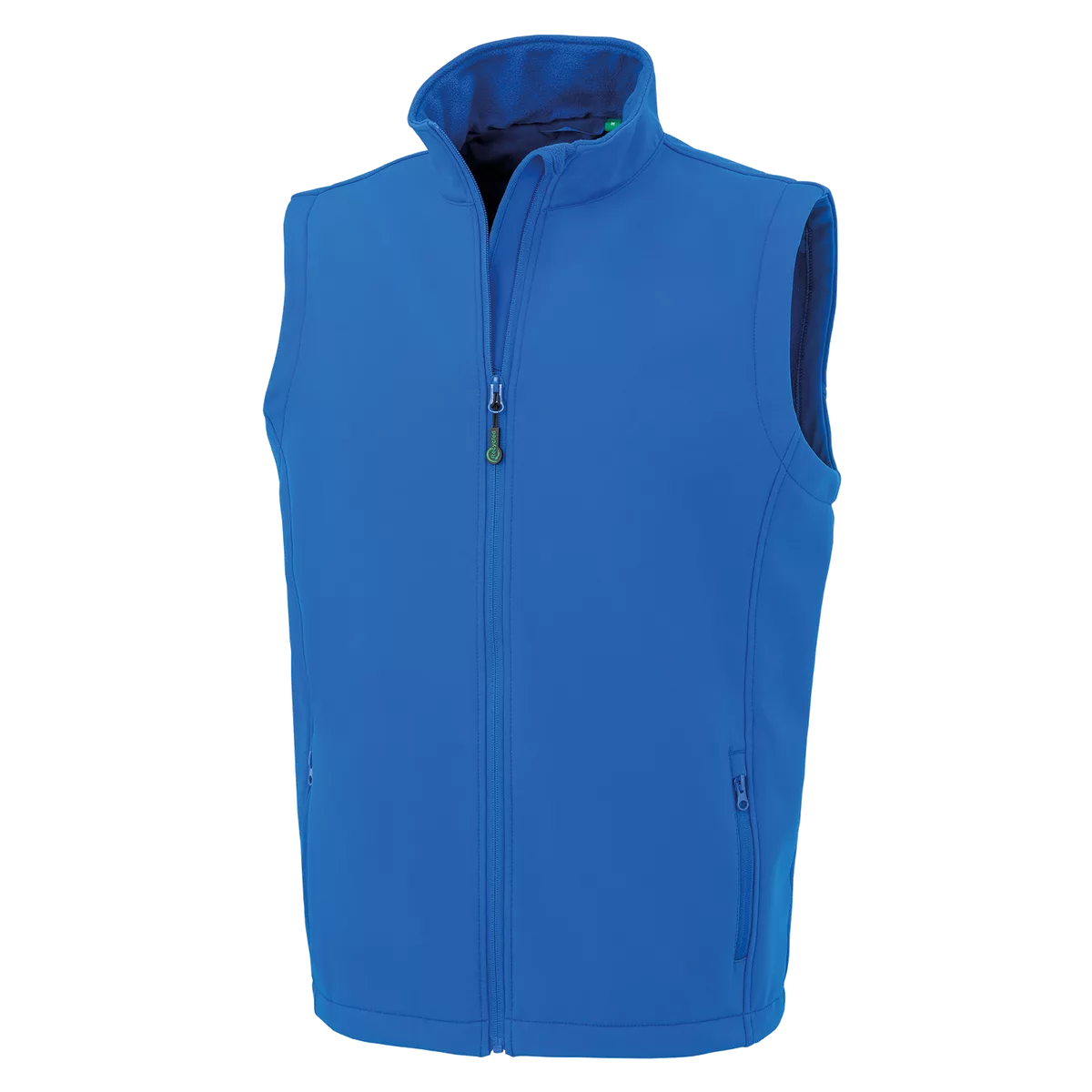 Gerecycleerde heren softshell-bodywarmer Royal