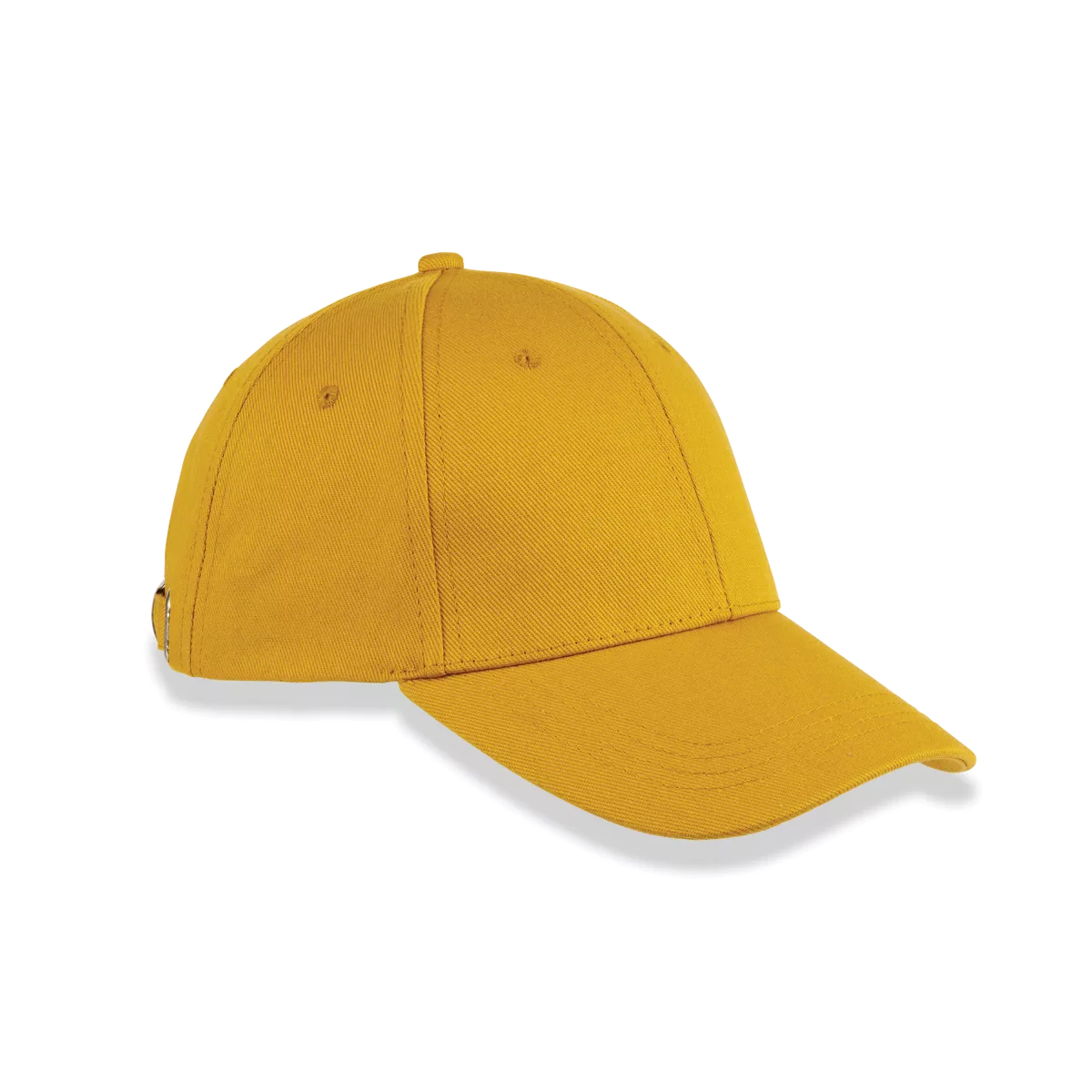 6-panel pet van biologisch katoen Mustard