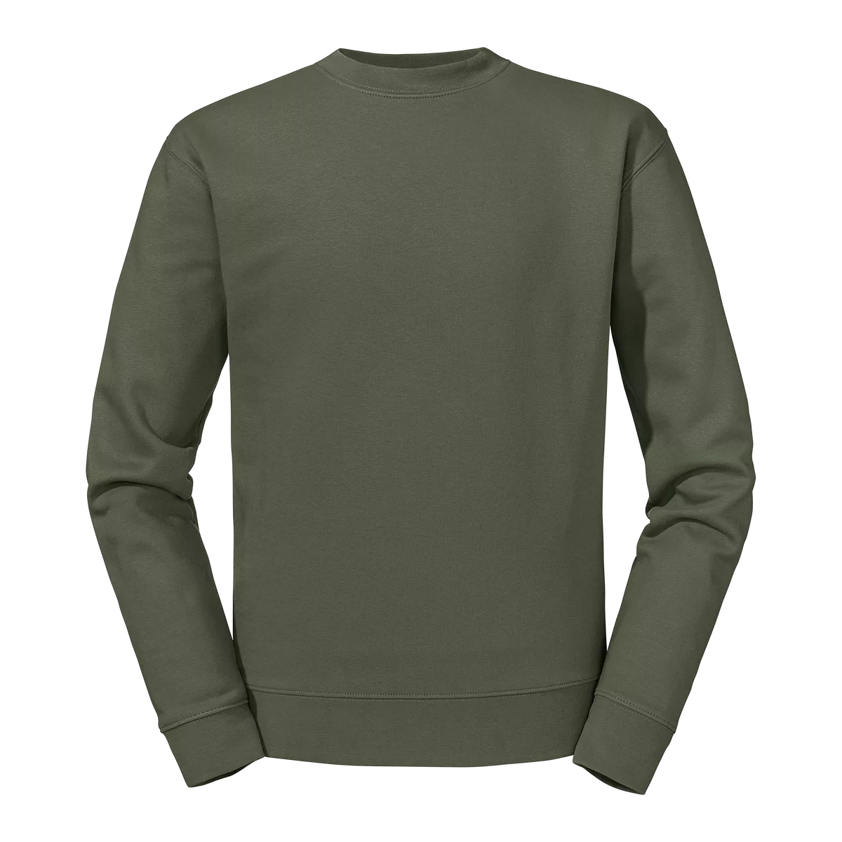 Authentic Sweater met ronde hals Olive
