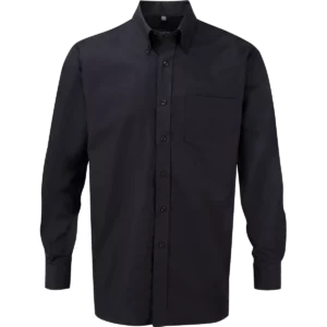 Mens’ Long Sleeve Easy Care Oxford Shirt Black