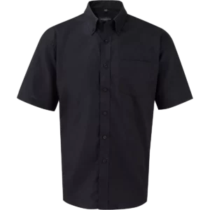 Men’s Short Sleeve Easy Care Oxford Shirt Black