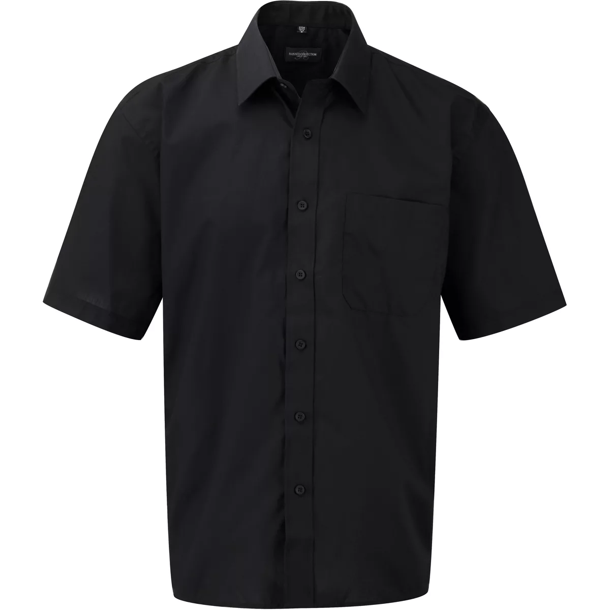 Men’s Ss Polycotton Poplin Shirt Black
