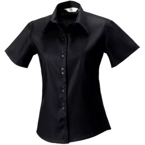 Ladies’ Short Sleeve Ultimate Non-iron Shirt Black