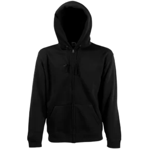Men’s Premium Full Zip Hooded Sweatshirt (62-034-0) Black