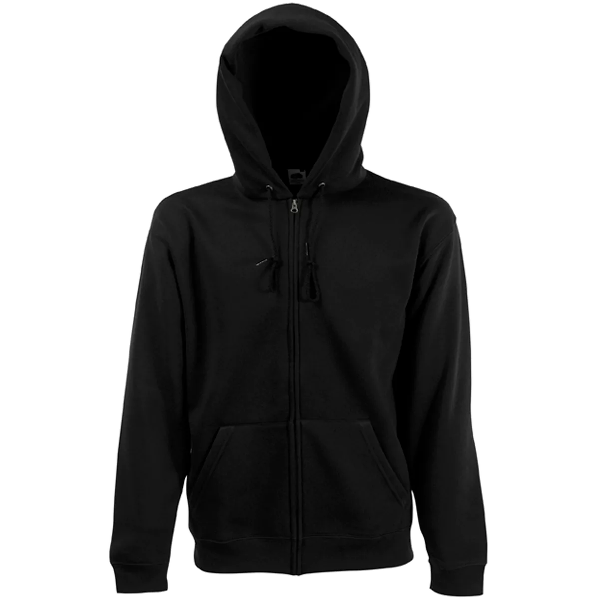 Men’s Premium Full Zip Hooded Sweatshirt (62-034-0) Black